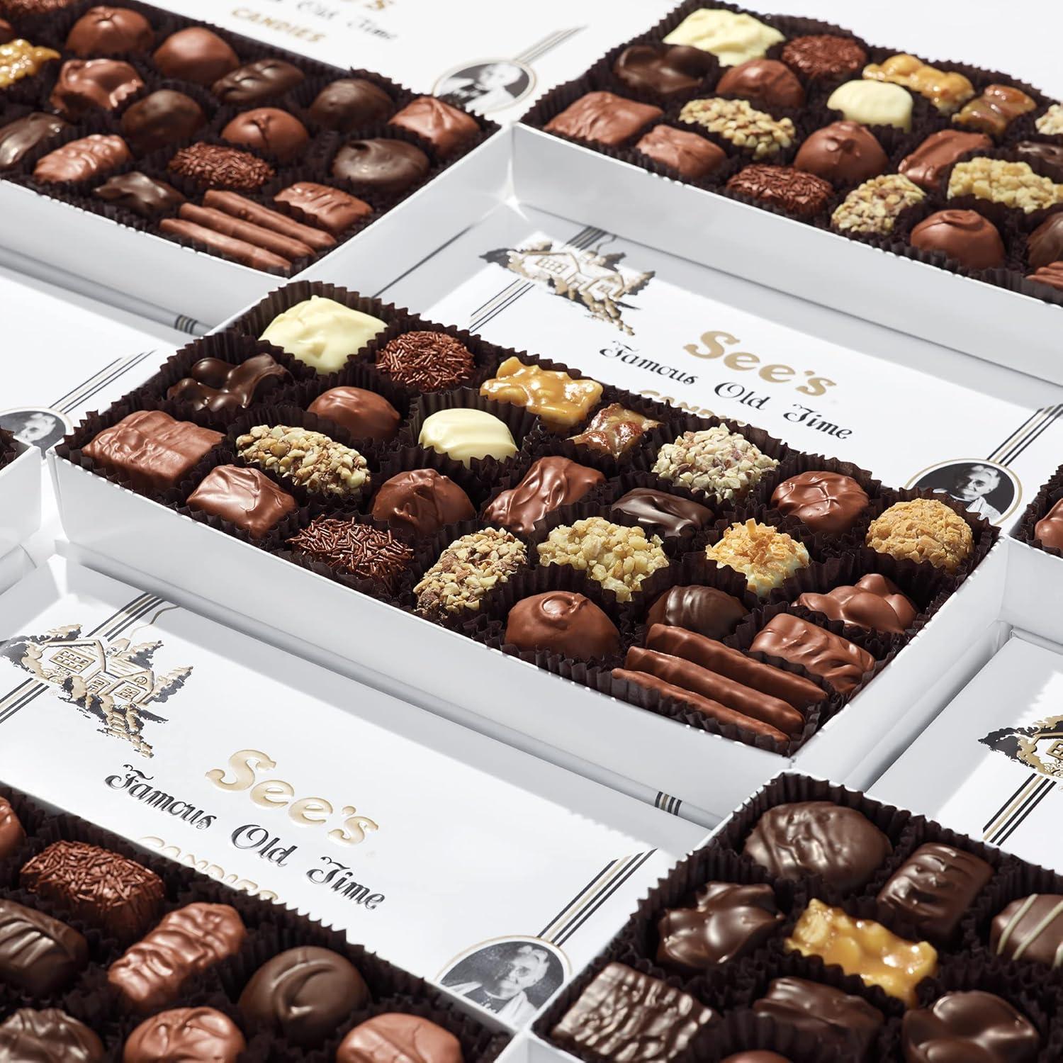 imageSees Candies Chocolate amp Variety 1 Pound Pack of 1 White WrapWhite Wrap