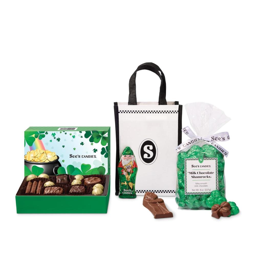 imageSees Candies 138 oz St Patricks Day Lots O Luck Gift Bag