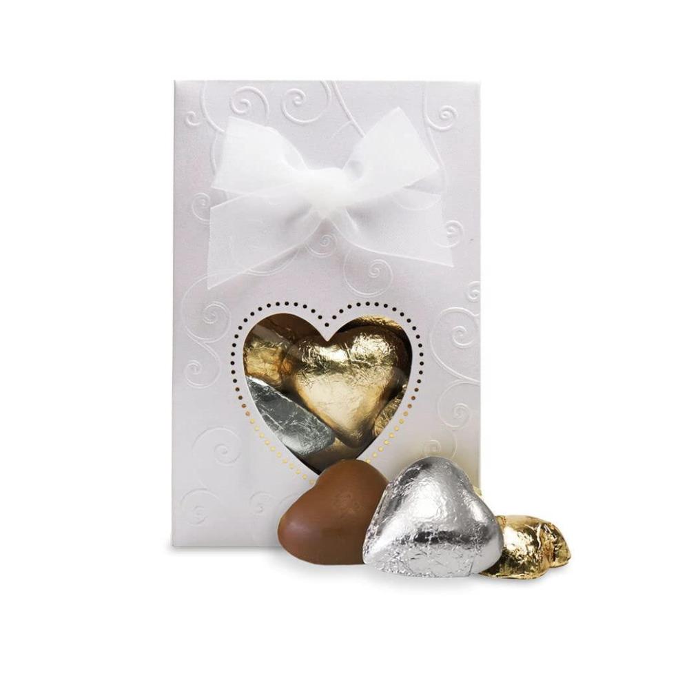 imageSees Candies 34 oz Celebration Chocolate Foil Wrapped Hearts