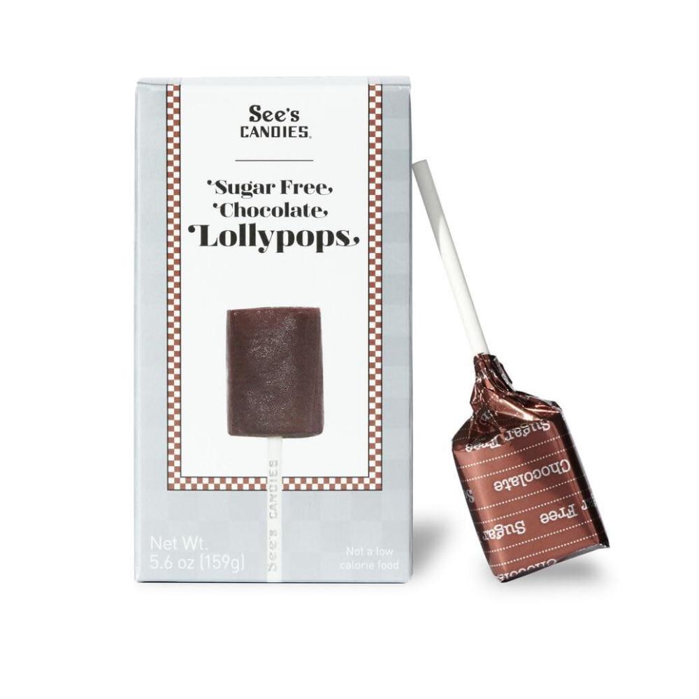 imageSees Candies 56 oz Sugar Free Chocolate Lollypops
