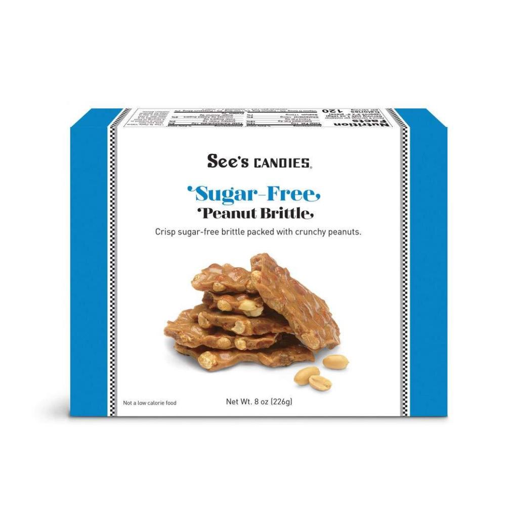 imageSees Candies 8 oz Sugar Free Peanut Brittle