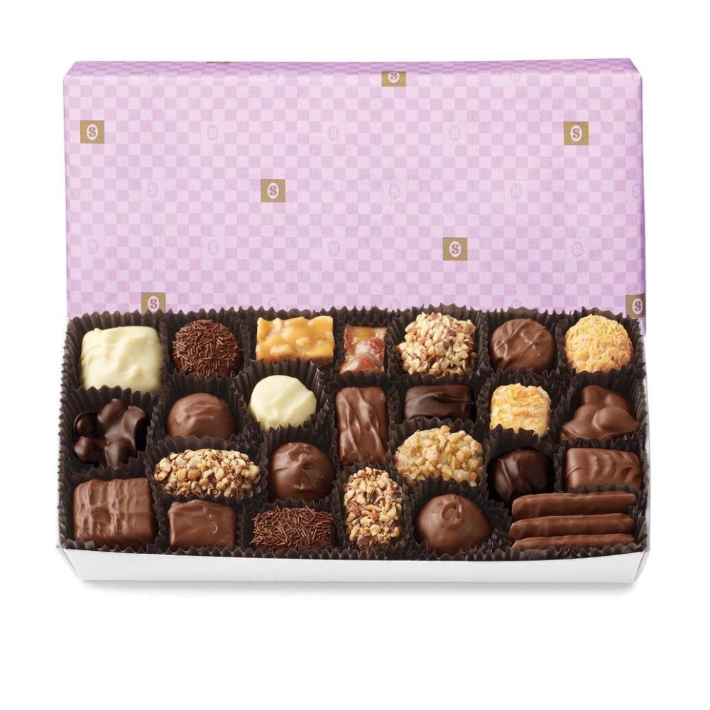 imageSees Candies Chocolate amp Variety 1 Pound Pack of 1 White WrapLavendar Gift Wrap