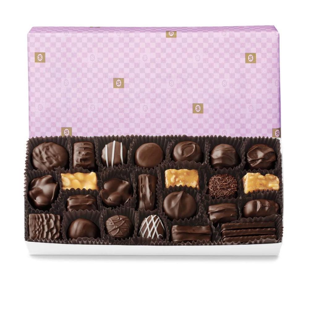imageSees Candies Dark Chocolates 1 Pound Pack of 1 Lavender Gift WrapLavender Gift Wrap