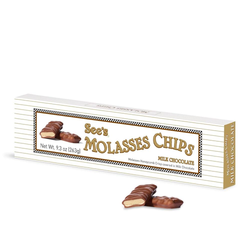 imageSees Candies Milk Molasses Chips  Classic Candy Gourmet Snack 8 oz
