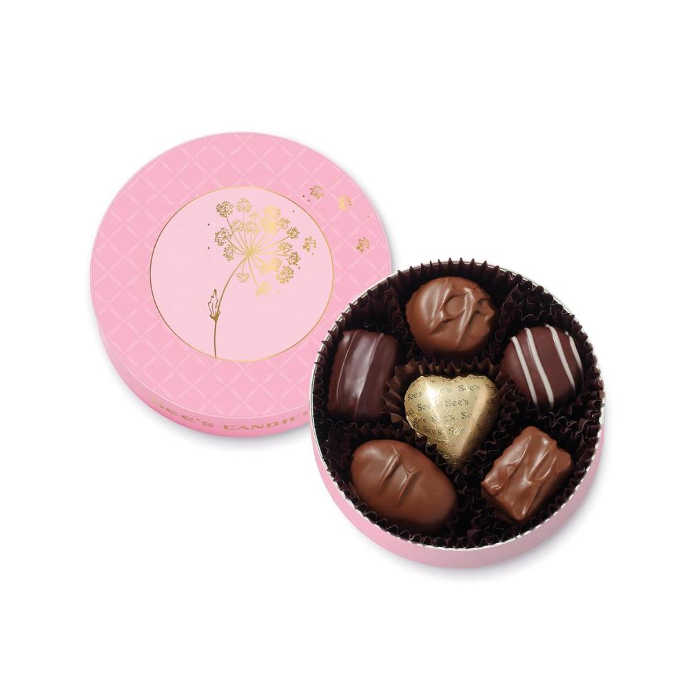 imageSees Candies Pretty in Pink Box Petite Chocolate Gift Box 38 oz