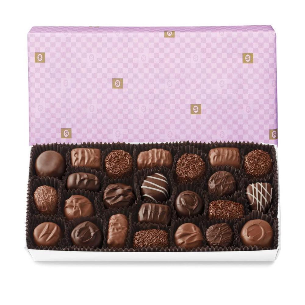imageSees Candies Soft Centers 2 Pound Pack of 1 Lavender Checkerboard Wrap