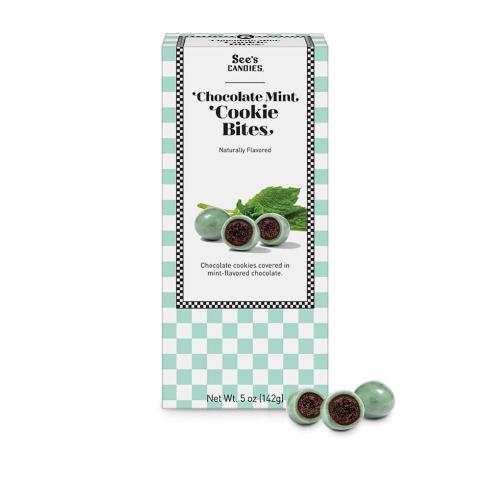 imageSees Candies St Patricks Day Chocolate Mint Cookie Bites  Bite Sized Chocolate Treats 5oz