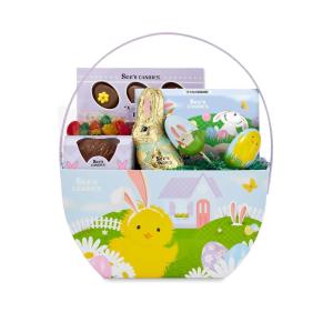See’s Candies 1 lb 4.9 oz Easter Bunny & Chick Basket