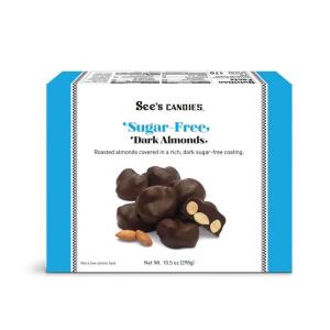 See’s Candies 10.5 oz Sugar Free Dark Almonds