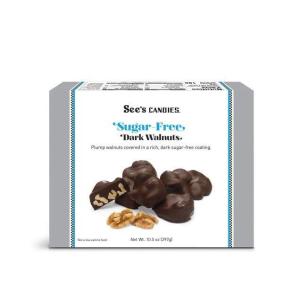 See’s Candies 10.5 oz Sugar Free Dark Walnuts