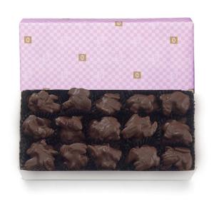 See’s Candies 1lb Dark Pecan Bud Lavender Wrap
