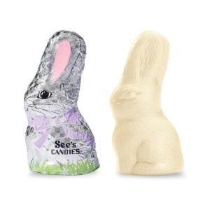 See’s Candies 2.2 oz Easter Little White Chocolate Bunny