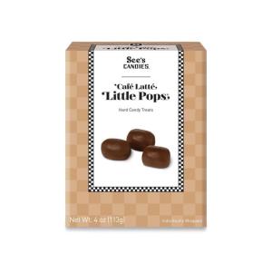 See’s Candies 4 oz Little Pops (Vanilla)(Café Latté)