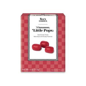 See’s Candies 4 oz Little Pops (Vanilla)(Cinnamon)
