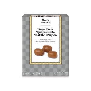 See’s Candies 4 oz Sugar Free Butterscotch Little Pops