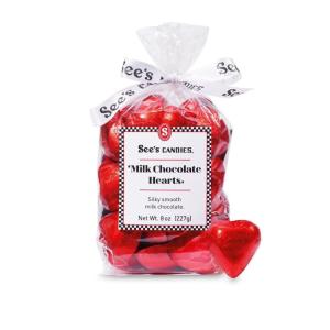 See’s Candies 8 oz Milk Chocolate Hearts
