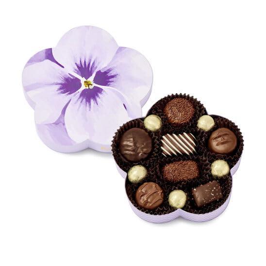 imageSees Candies Petal Pop Box Assorted Chocolates Flower Shaped Gift Box 63 oz
