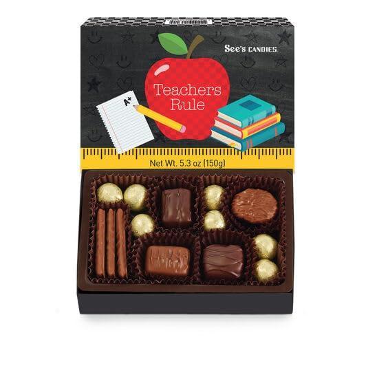 imageSees Candies 48 oz Teachers Rule Chocolate Box