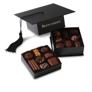 See’s Candies 10.5 oz Graduation Hat Assorted Chocolates