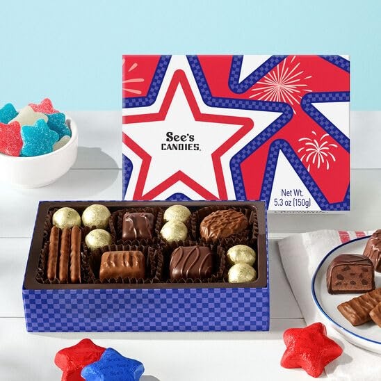 imageSees Candies 48 oz Patriotic Stars amp Sparkles Box