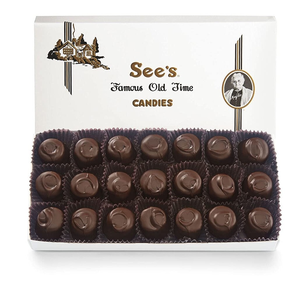 imageSees Candies 1 lb Dark Raspberry Cream White Wrap