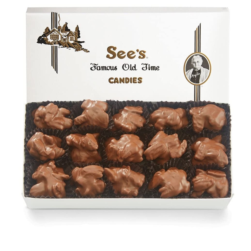 imageSees Candies 1 lb Milk Pecan Bud White Wrap