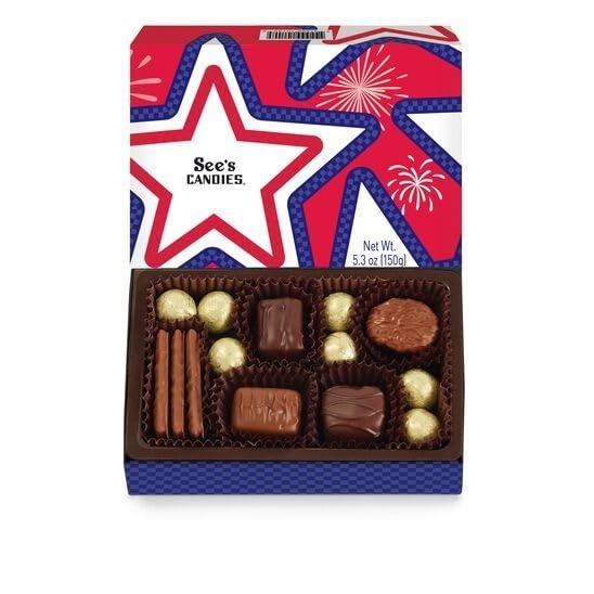 imageSees Candies 48 oz Patriotic Stars amp Sparkles Box