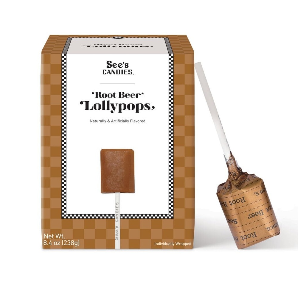 imageSees Candies 84 oz Root Beer Lollypops