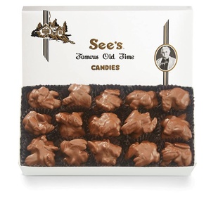 See’s Candies 1 lb Milk Pecan Bud (White Wrap)