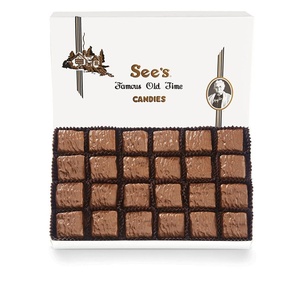 See’s Candies 1 lb Milk California Brittle® (White Wrap)