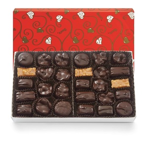 See’s Candies Dark Chocolate Nuts & Chews (Sweet Hearts Wrap)