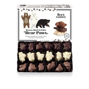 See’s Candies 10.5 oz Black, Brown and Polar Bear Paws Assorted Chocolates